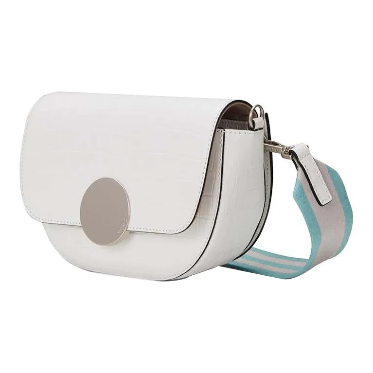 ORYANY Leather Saddle Bag Shoulder Bag Crossbody Bag Women's White-2
