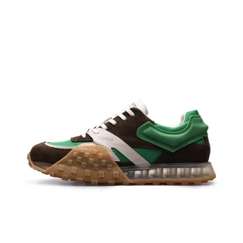 PARDASAUL Men's Casual Shoes Men Low Top Dark Green/Orange/White