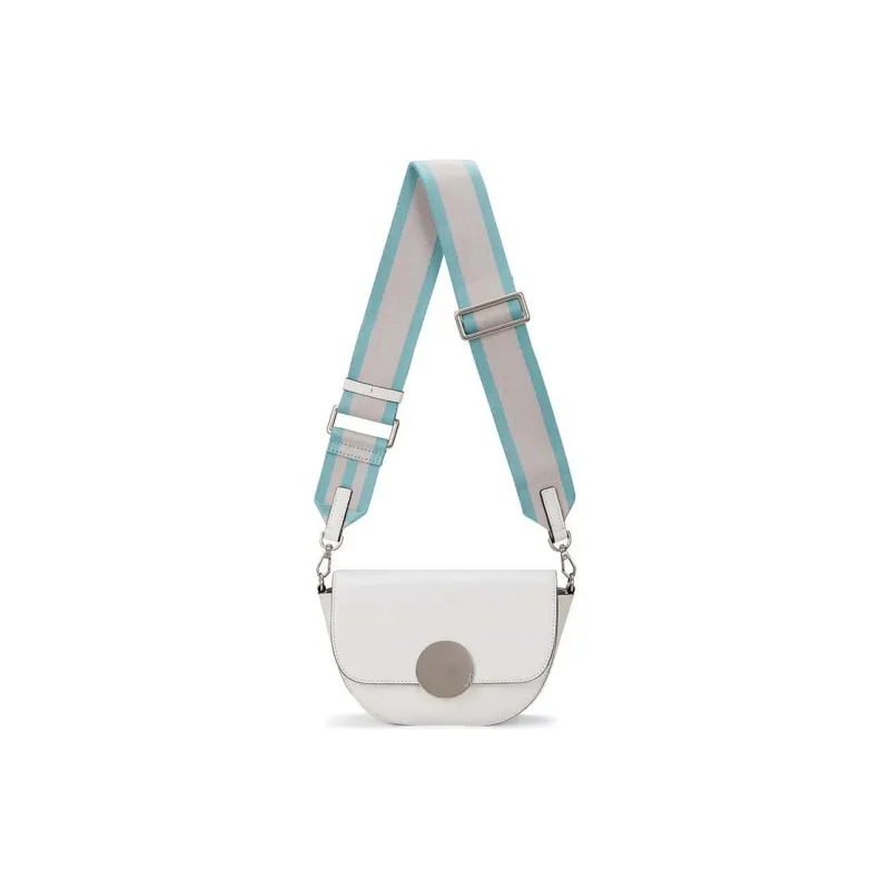 ORYANY Leather Saddle Bag Shoulder Bag Crossbody Bag Women's White-6