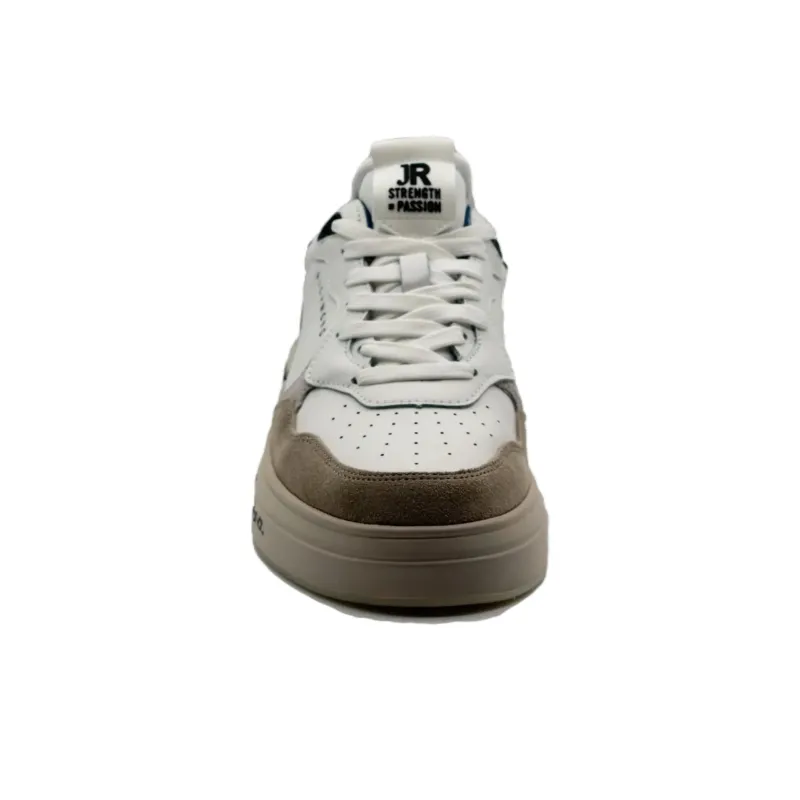 JOHN RICHMOND Low-Top Skateboard Shoes Women's White Blue Gray-1