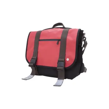 Manhattan Portage Nylon Messenger Bag Backpack Medium Size Unisex Red