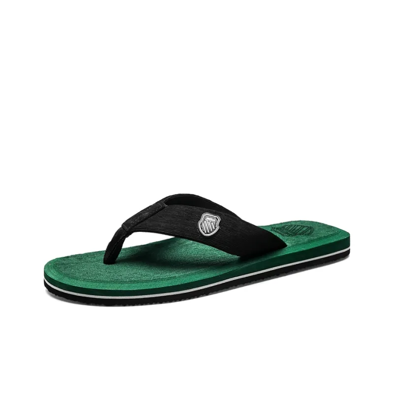 XMISTUO Rubber Sole Slip Resistant Abrasion Resistant Quiet Flip Flops Men's-29