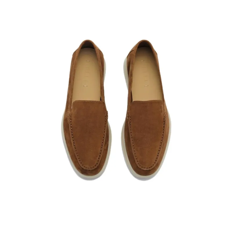 BELLE Gommino Loafers Women's Brown/Yellow-7