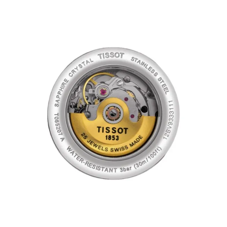 TISSOT Carlson Collection Mechanical Movement Women's Watch Watch 30mm Black Dial T085.207.11.051.00-2
