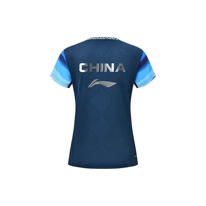 LiNing Table Tennis Series T Shirt Women's Vibrant Blue-2