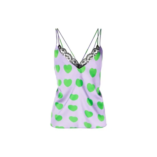 NATASHA ZINKO Heart-print Cami Top