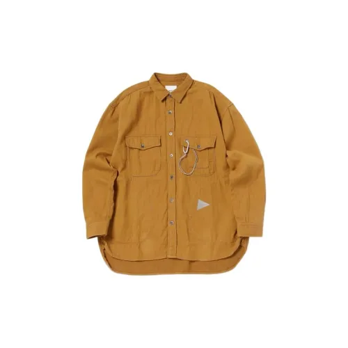 And Wander Shirts Men Beige