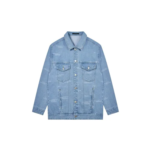 SevenModern Denim Jackets Unisex Light Blue