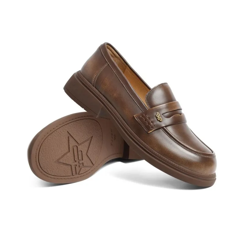BELLE Loafers Women's Black/Brown-9