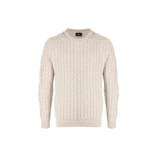 Brioni Crew-neck Cable-knit Jumper