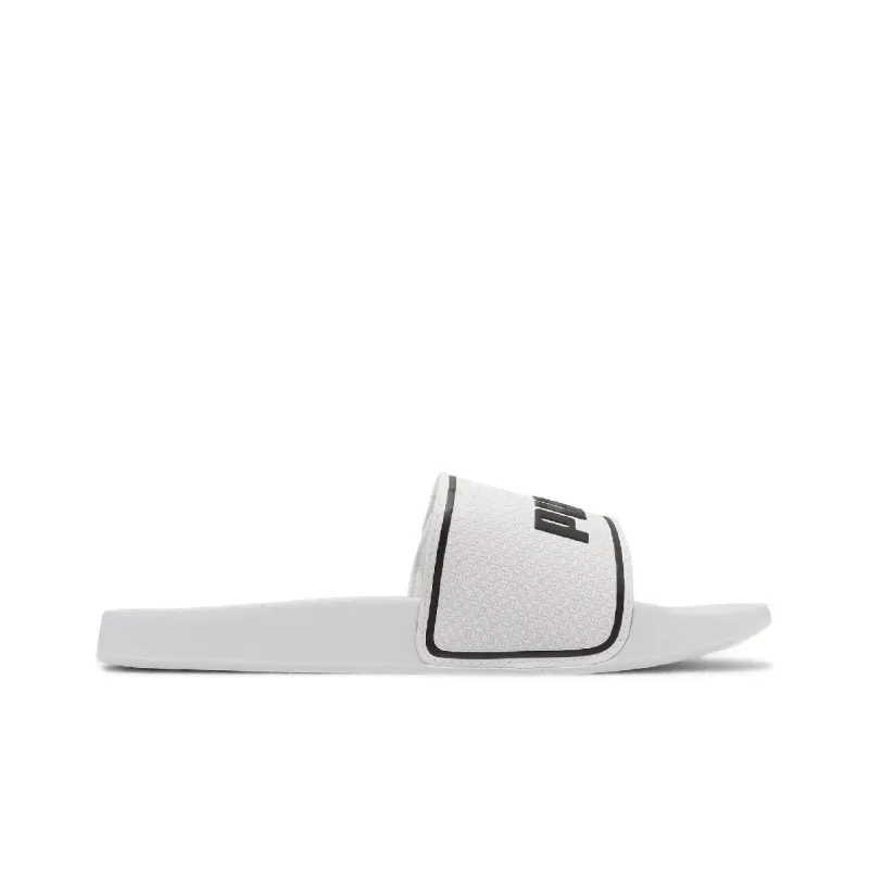 PUMA Leadcat 2.0 V Slide Slippers Unisex White Black-1