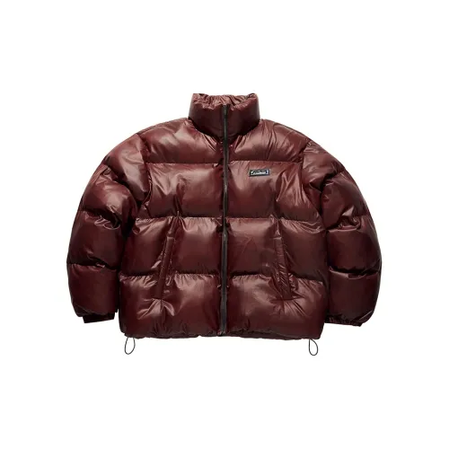 LOOKUN Puffer Jackets Unisex Coffee