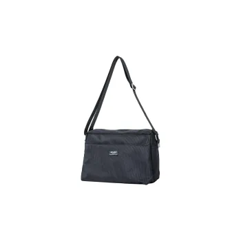 Anello Polyester Messenger Bag Shoulder Bag Crossbody Bag Unisex Black