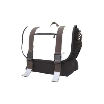 Manhattan Portage Nylon Messenger Bag Backpack Medium Size Unisex White