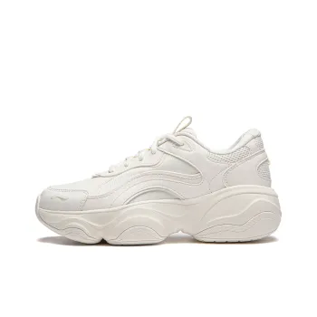 LiNing Honey Anti Slip Wear Resistant Low Top Casual Shoes Women's White