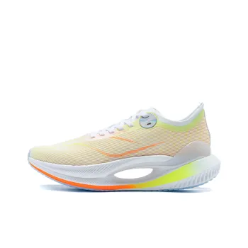 LINING Jueying 2 Essential Running Shoes Men Low Top Standard White/Fluorescent Yellow Green