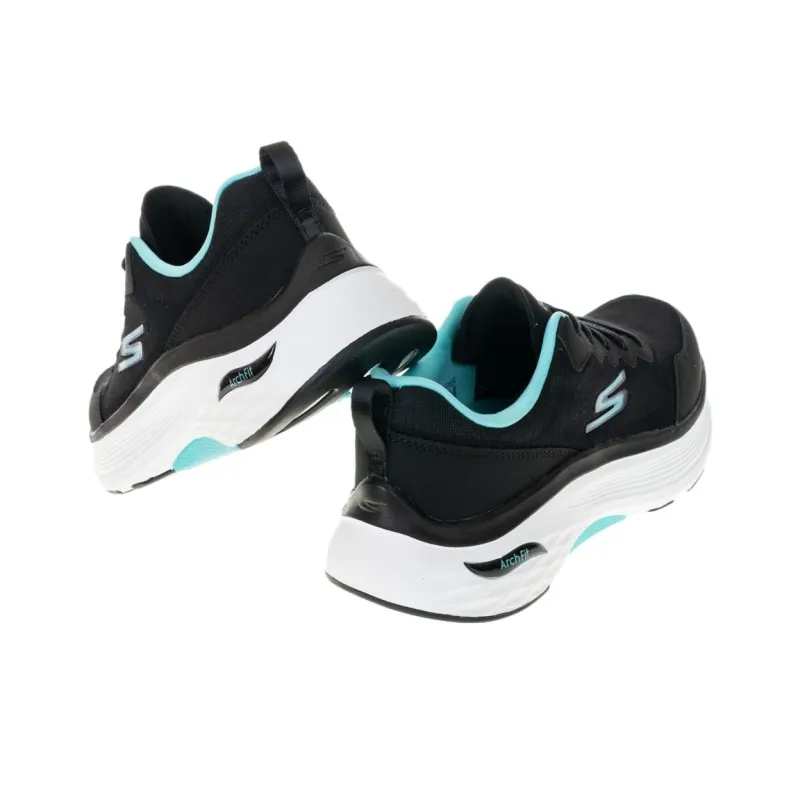Skechers Go Run Max Cushioning Arch Fit Cushioning Low-Top Running Shoes Women's Black-2