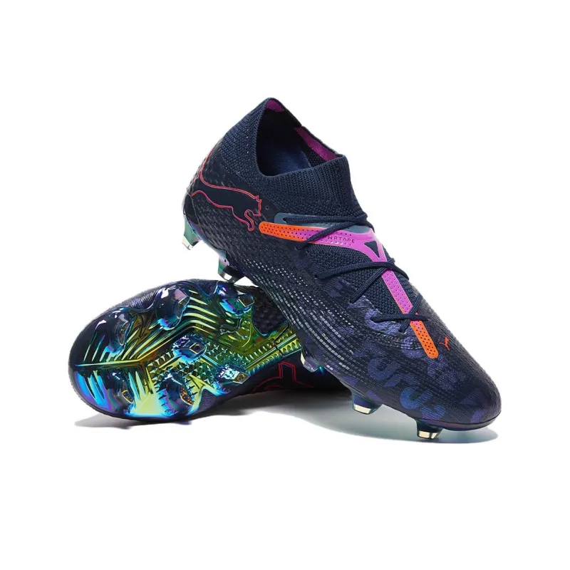 Puma Future 7 Ultimate FG/AG Soccer Cleats 'Navy Pink Red'-3