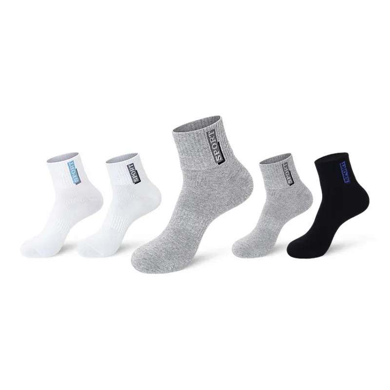 LUOLIAN Mid Calf Socks Men's 5 Pack-4