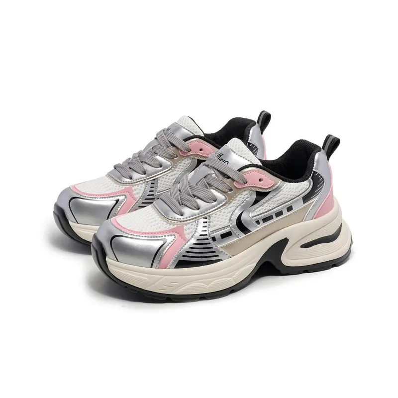 GEMEIQ Cushioning, Wear Resistant Low Top Chunky Sneakers Women's-6
