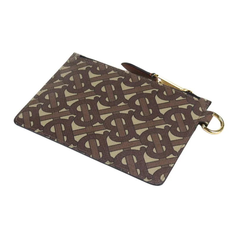 Burberry Canvas Cotton Coin Purse Men's Mule Brown-3