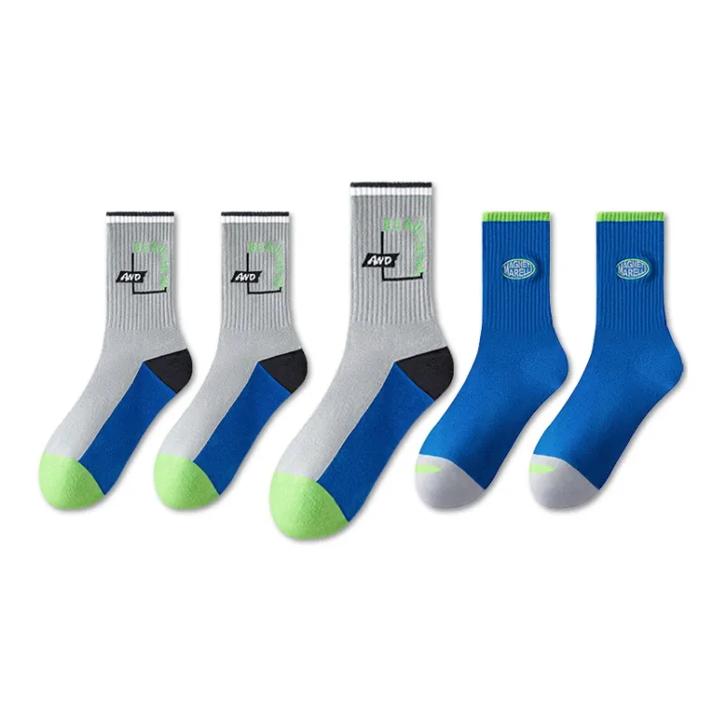 LUOLIAN Mid Calf Socks Men's 5 Pack-25