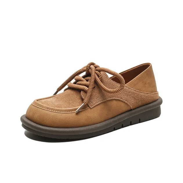 【dme】 Casual Single Shoes 2cm Women's Brown-0