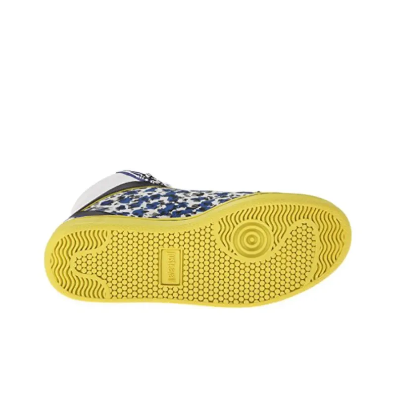 Just Cavalli High-Top Skateboard Shoes Men's Blue-3