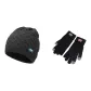 Gray Hats & Caps+Gloves