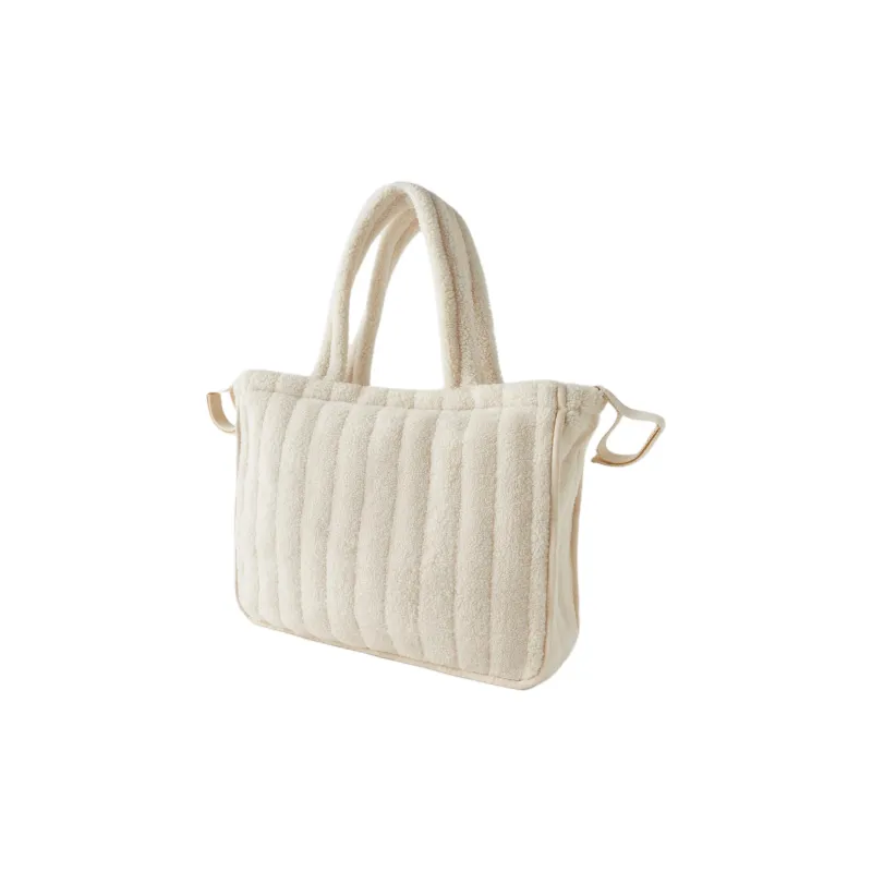 ZARA Polyester Tote Bag Shopping Bag Handbag Women's White-2