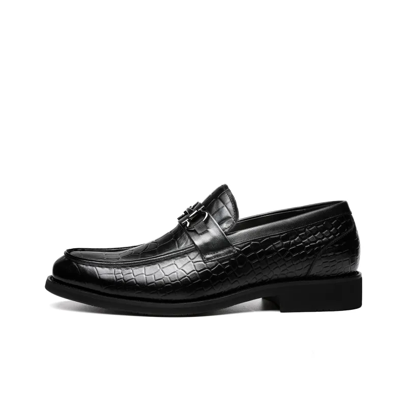 FAPAI Men's Casual Shoes Men Low Top Black-0
