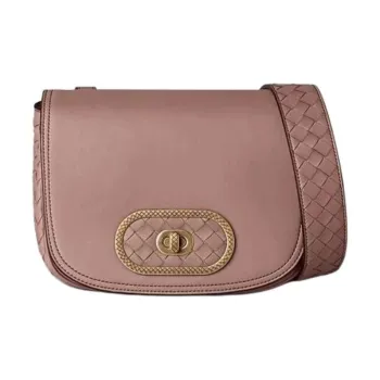 Bottega Veneta Leather Shoulder Bag, Crossbody Bag Women's Pink