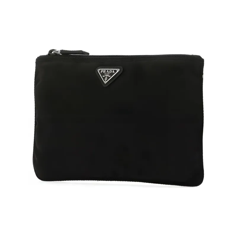 PRADA Canvas Bag, Makeup Bag, Toiletry Bag Women's Black-1