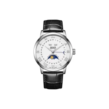 BEXEI Daybreak Light Collection Automatic Mechanical Movement Rubber Strap Watch Men's Watches White Dial