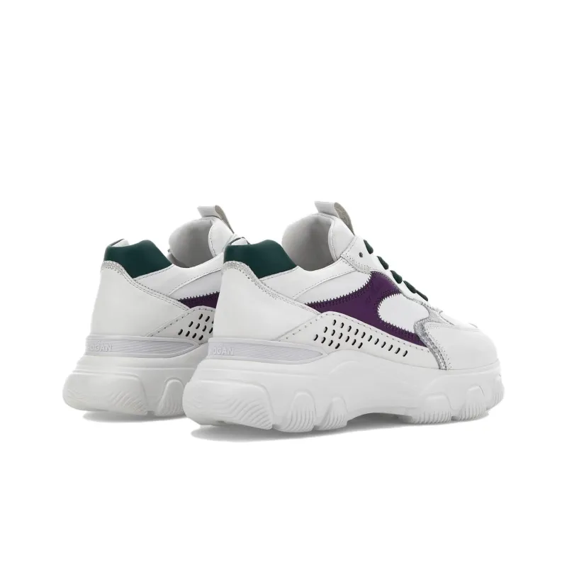 HOGAN Hyperactive Round Toe Lace-Up Sneakers Women's-4