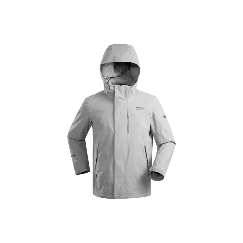 NORTHLAND PROFESSIONAL Waterproof And Windproof Windbreaker Jacket Men's Solid Color 3 in 1 Fleece Liner-9