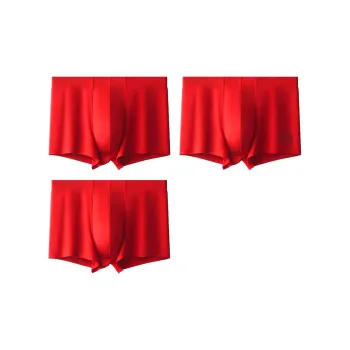 Red Bean Underpants Men's 3 Pack Abundance Every Year