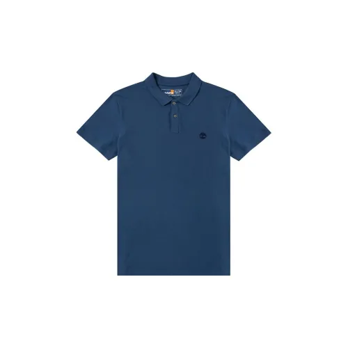 Timberland Polo Shirts Men Marine Blue