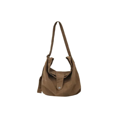 Deli Bear Canvas Canvas Bag Solid Color Crossbody Bag Shoulder Bag Regular Unisex Black/Green Brown Gray
