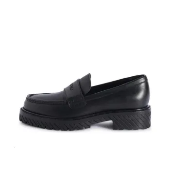 OFF-WHITE Military Logo Debossed Slip-On Loafers Women's