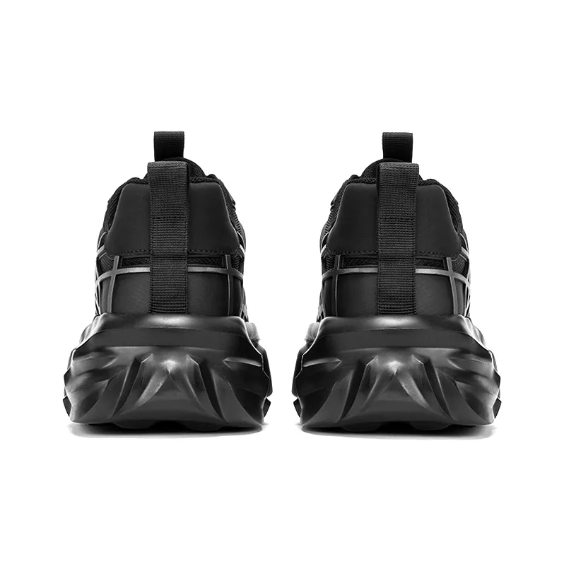 BOIGEMES Anti-Slip And Wear-Resistant Height Increasing Low-Top Casual Shoes Men's Black-4