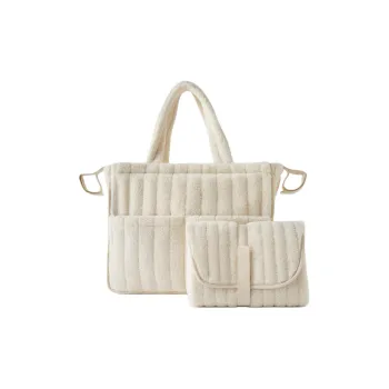 ZARA Polyester Tote Bag Shopping Bag Handbag Women's White