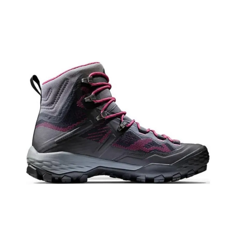 MAMMUT Ducan Anti Slip Wear Resistant High Top Outdoor Shoes Women's Black Red-1