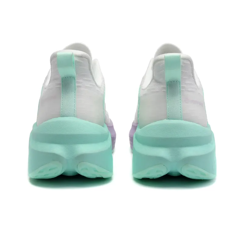 HUITENG Running Shoes Unisex Low Top Aurora Blue/Flame Red/Glacier White/Starry Black/Starry Pink-3