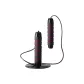 Dual Bearings-Black Red,[Abrasion-Resistant PVC Rope], No Load Capacity