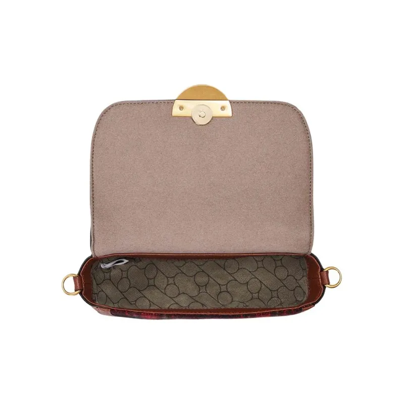 ORYANY Leather Saddle Bag Shoulder Bag Crossbody Bag Women's Toffee Color-4