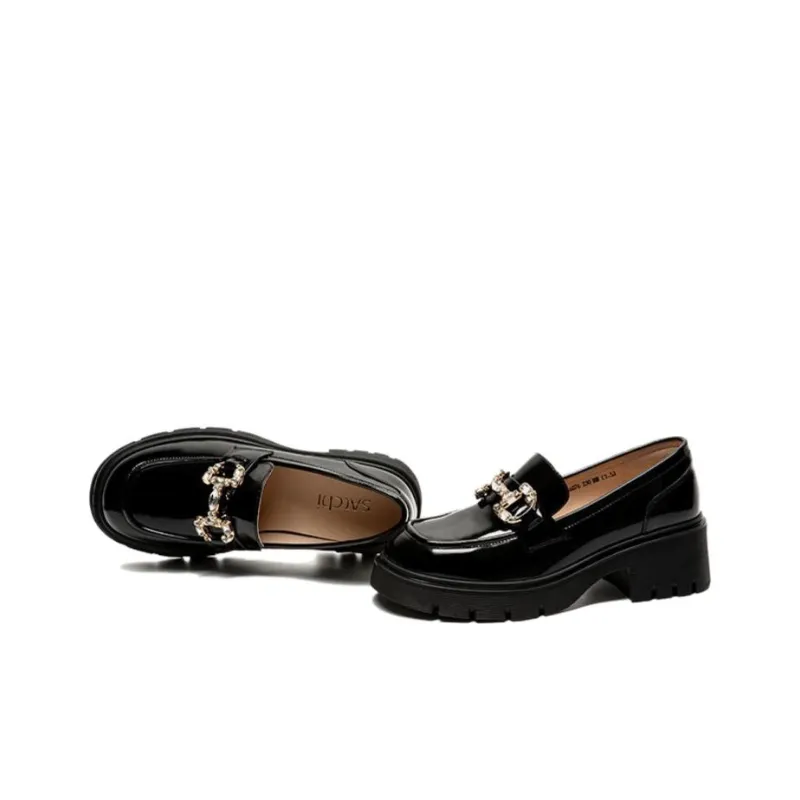 Satchi Loafers 5.2cm Women's Black-2