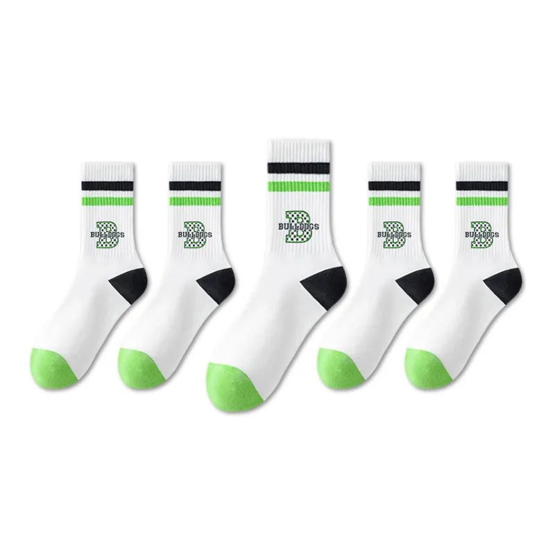 LUOLIAN Mid Calf Socks Men's 5 Pack-30