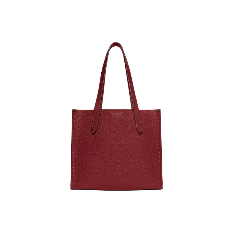 COACH Relay Leather Tote Bag, Shopping Bag, Shoulder Bag, Handbag Tubas Men's Gemstone Red-3