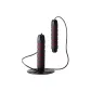 Dual Bearings-Black Red,[Fat-Burning PVC Rope]with 340g Weight, Includes Storage Bag